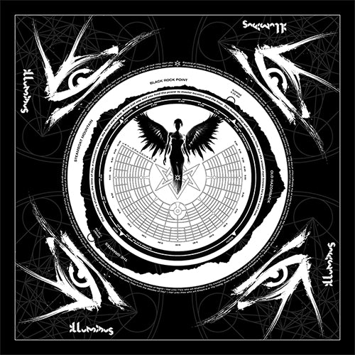 ILLUMINUS Bandana | BRC Map, Starchart, Sundial, Liber Resh