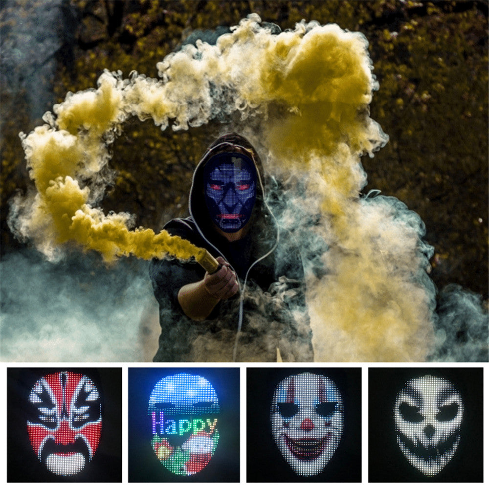 Customizable Bluetooth LED Mask