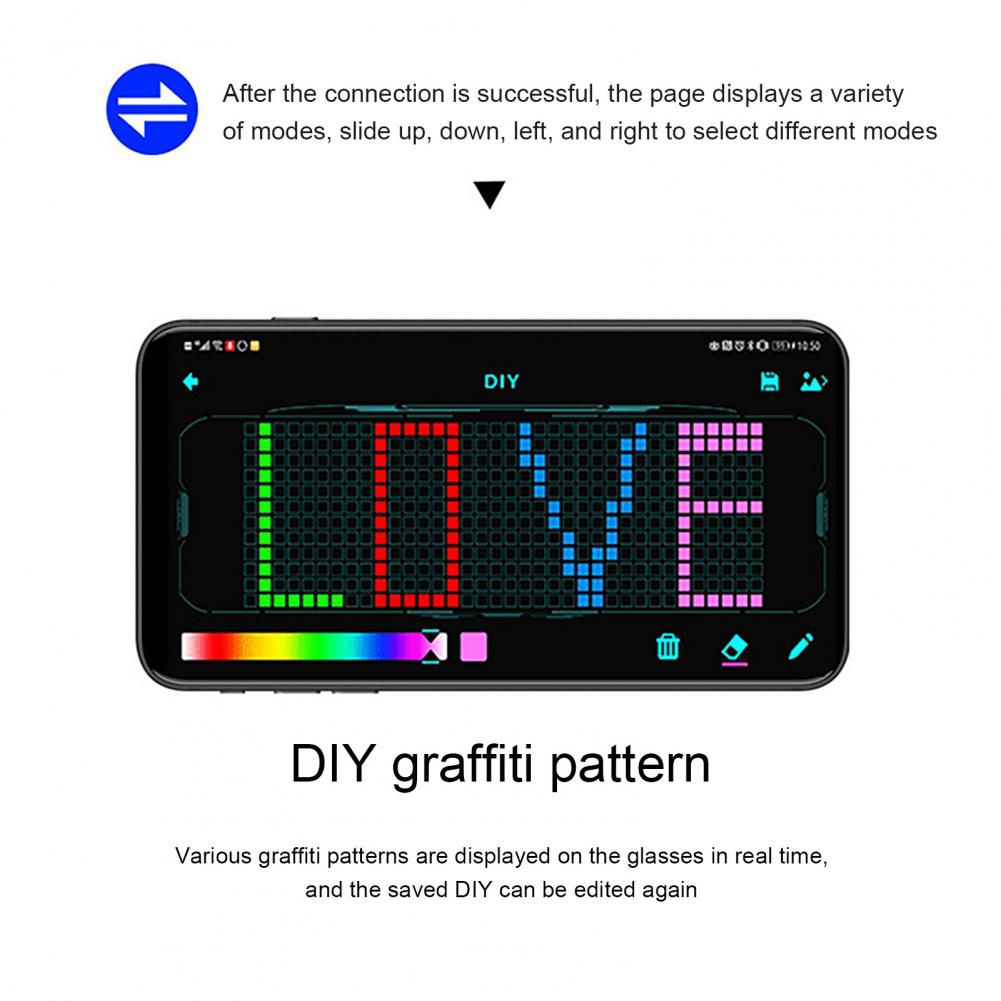 Customizable RGB Bluetooth Goggles