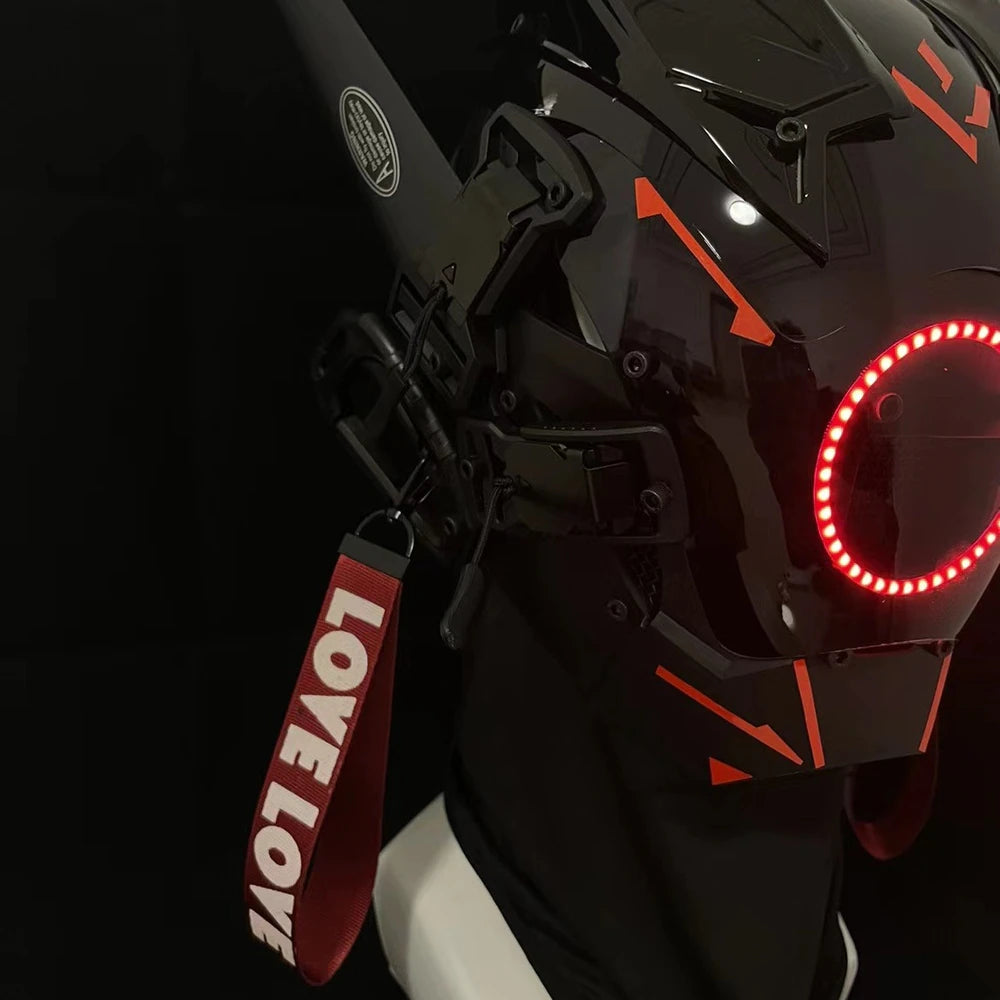 Red Circle Sentinel Mask