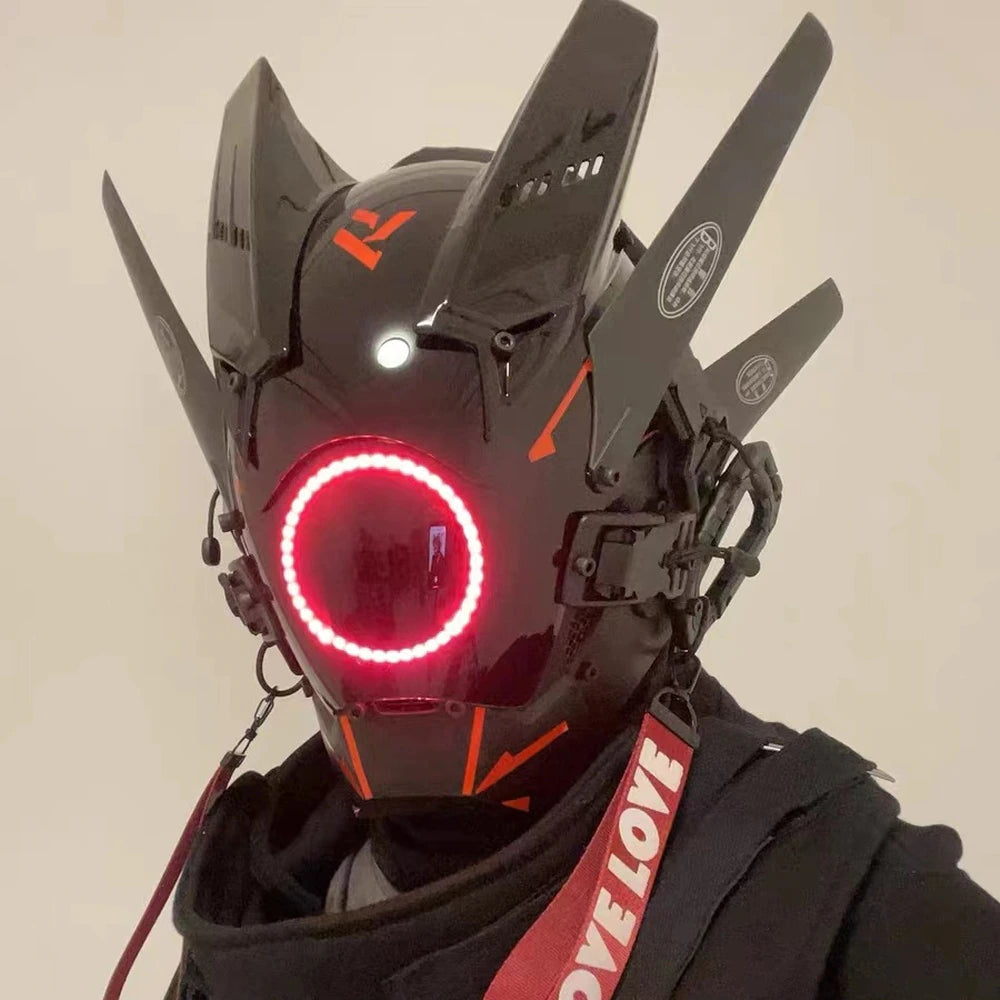 Red Circle Sentinel Mask