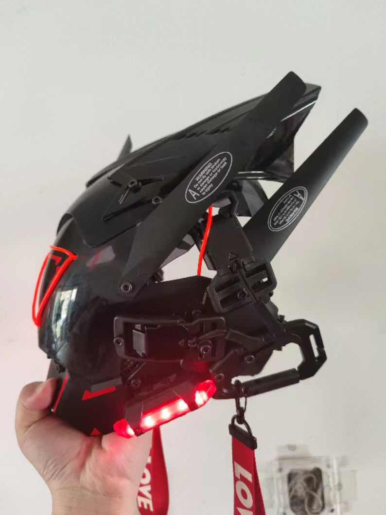 Red Triangle Sentinel Mask