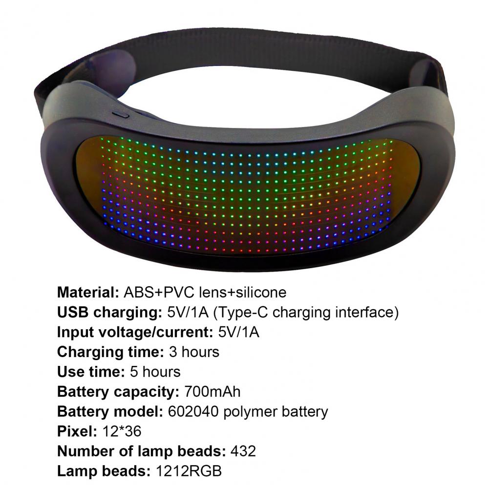 Customizable RGB Bluetooth Goggles