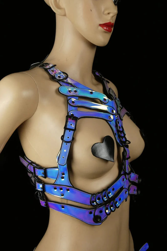 Irridescent Maskinbien Cyber Ribcage
