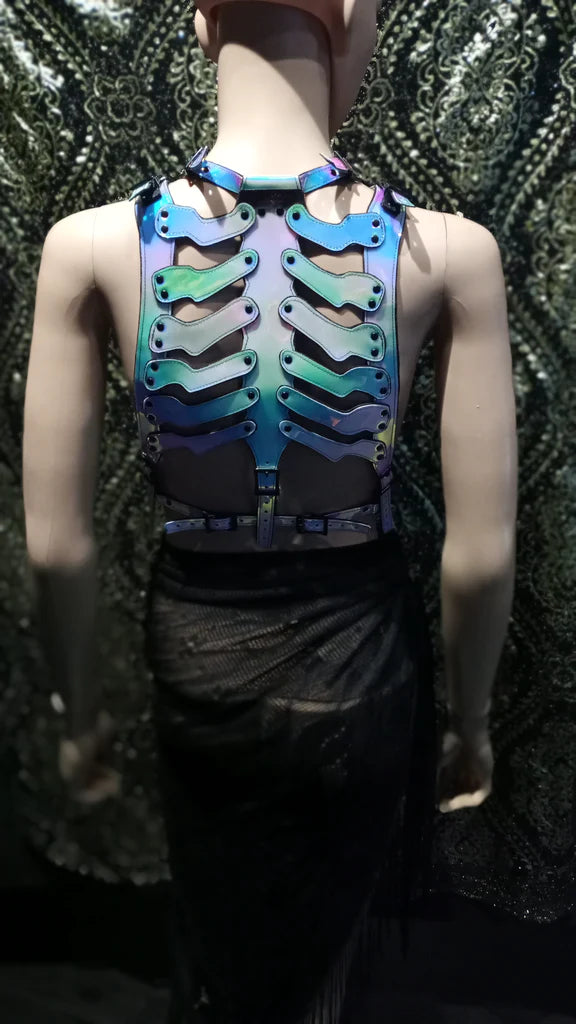 Iridescent Witchy Ribcage Top