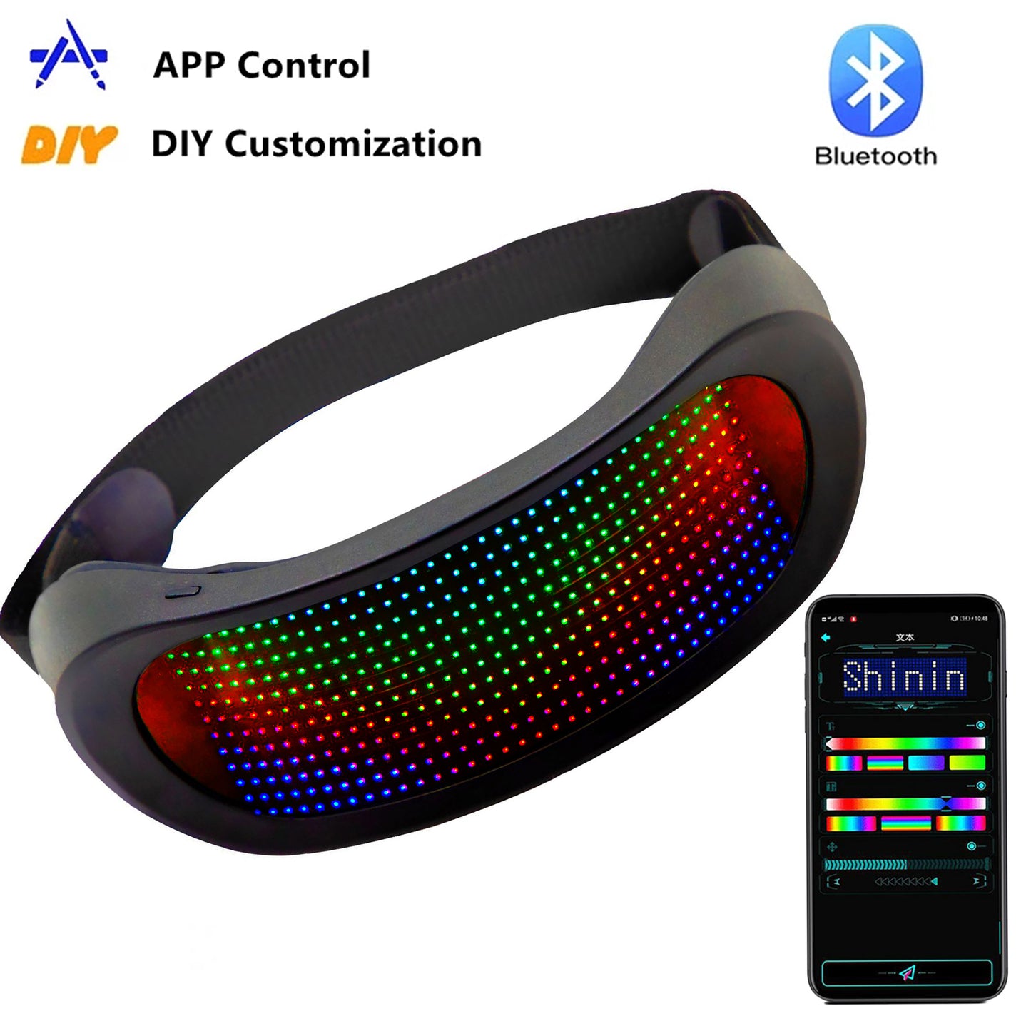 Customizable RGB Bluetooth Goggles
